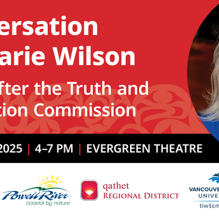 A picture of Marie Wilson with some event details