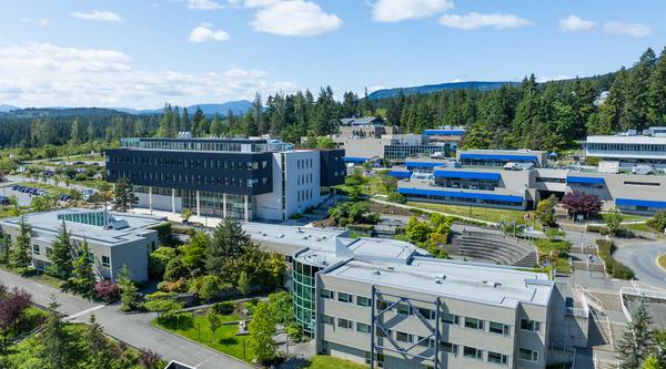 VIU Nanaimo campus aerial view