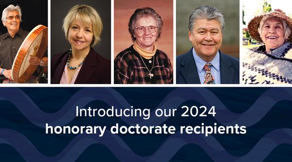 Group photo of honorary degree recipients