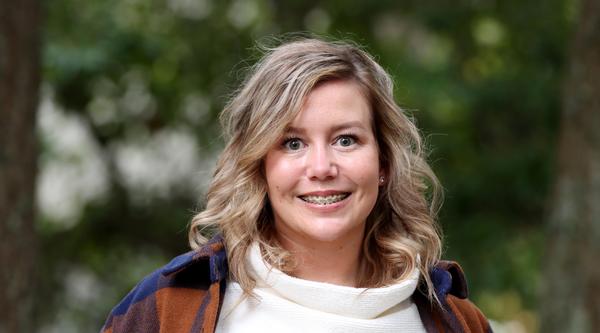 Portrait of Danielle in forested area