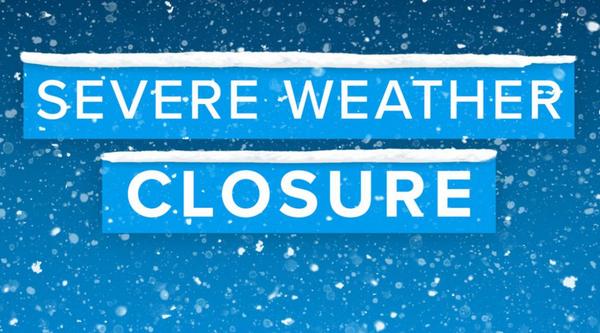 Severe Weather Closure graphic