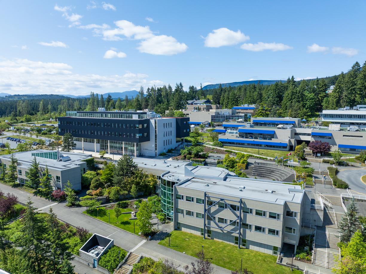 Aerial view of Nanaimo campus
