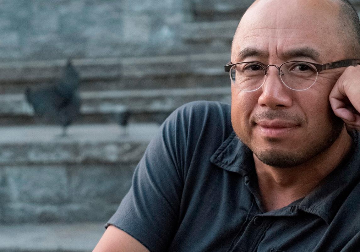 Jack sits on stairs, leans his head on his hand