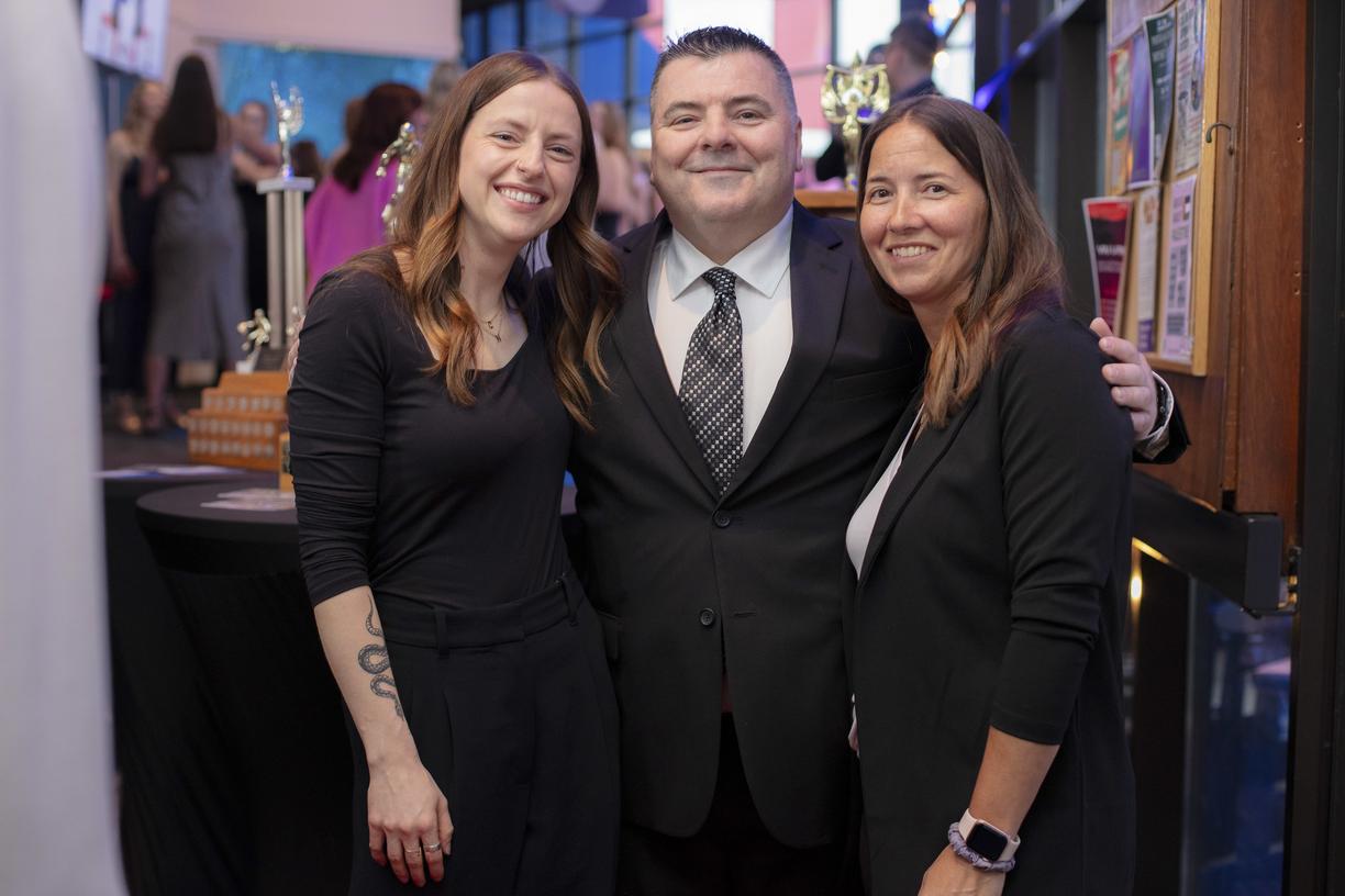 Danielle with Dave and Jamie