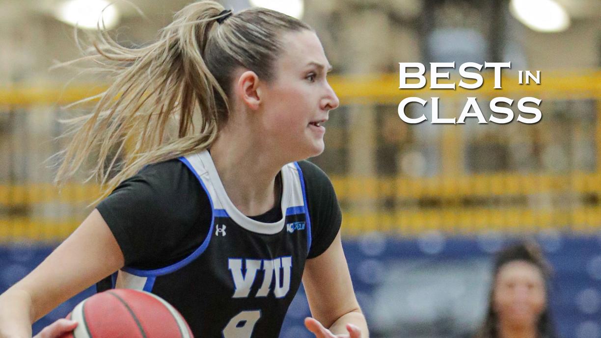 Mackenzie holds the ball and runs