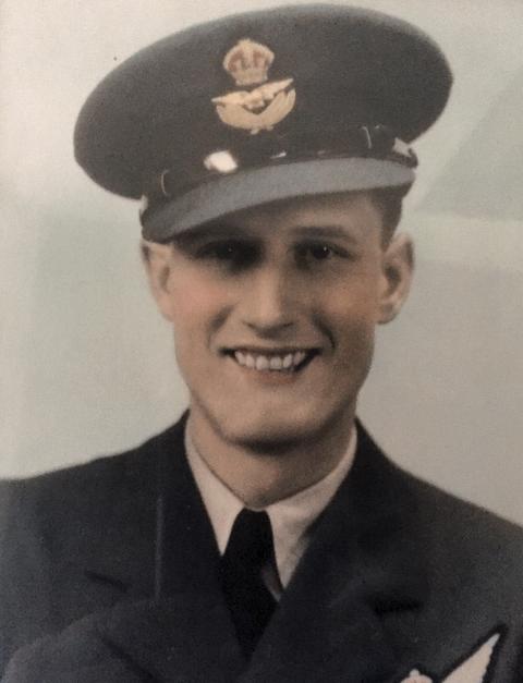 a Second World War flying officer in uniform - Frank