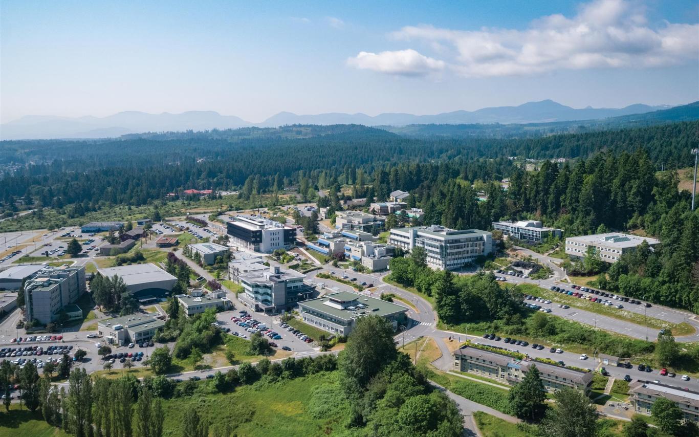 VIU Nanaimo campus aerial view
