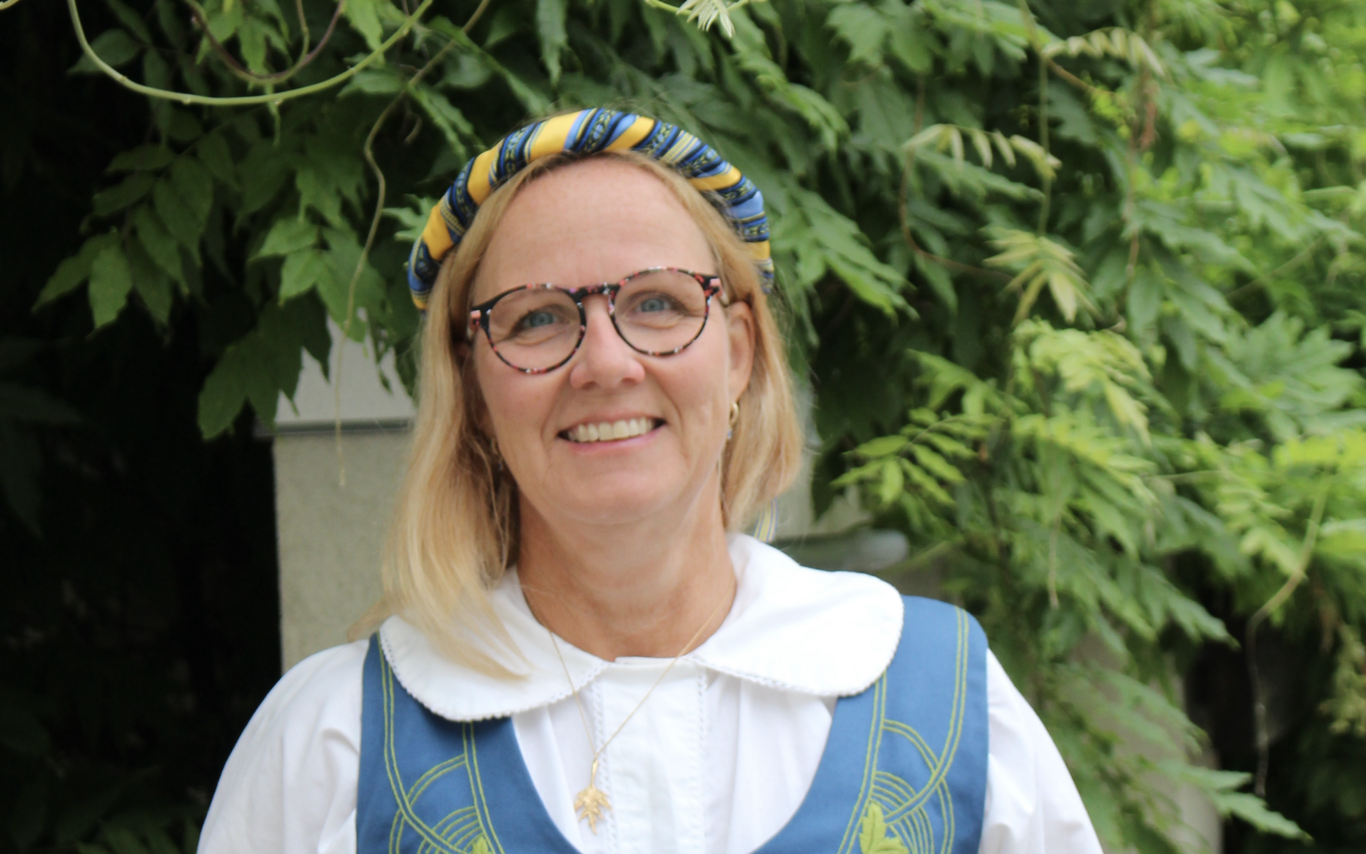 Ingela netz smiling at the camera