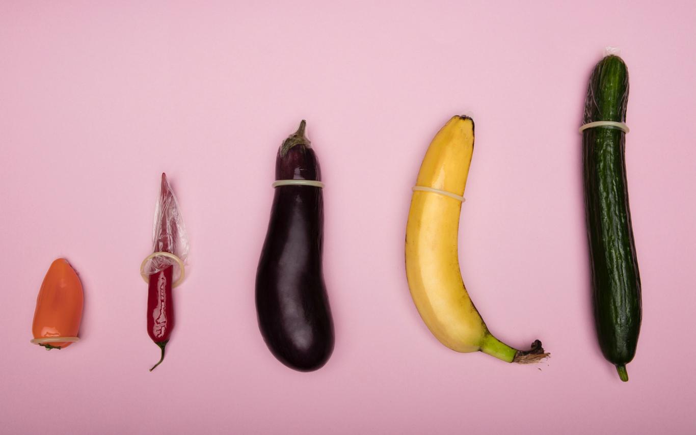 Condoms on veggies