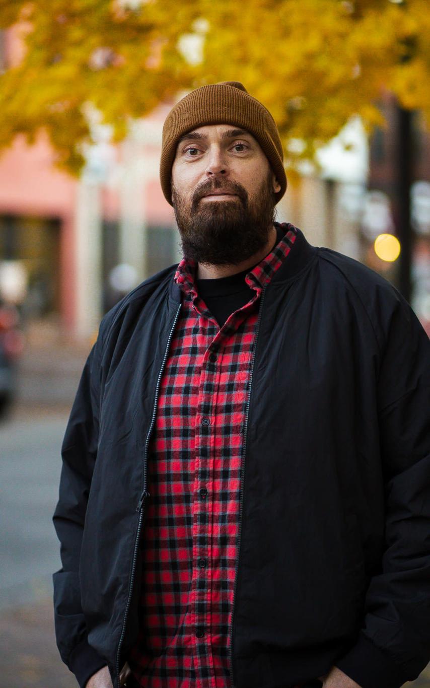 Shanon Sinn on a city street