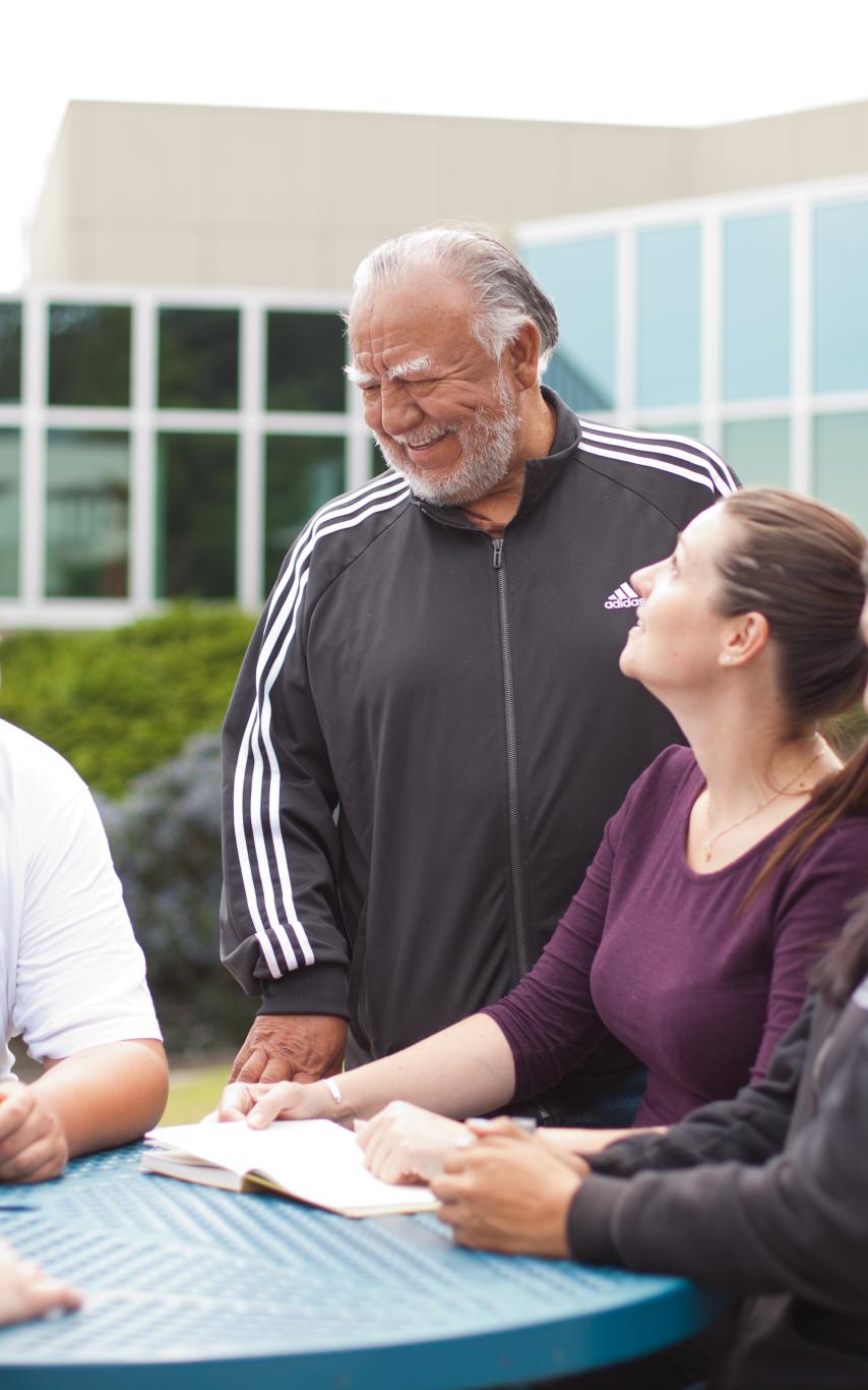 Community cousins and Uncle Gary, VIU-Elder-in-Residence