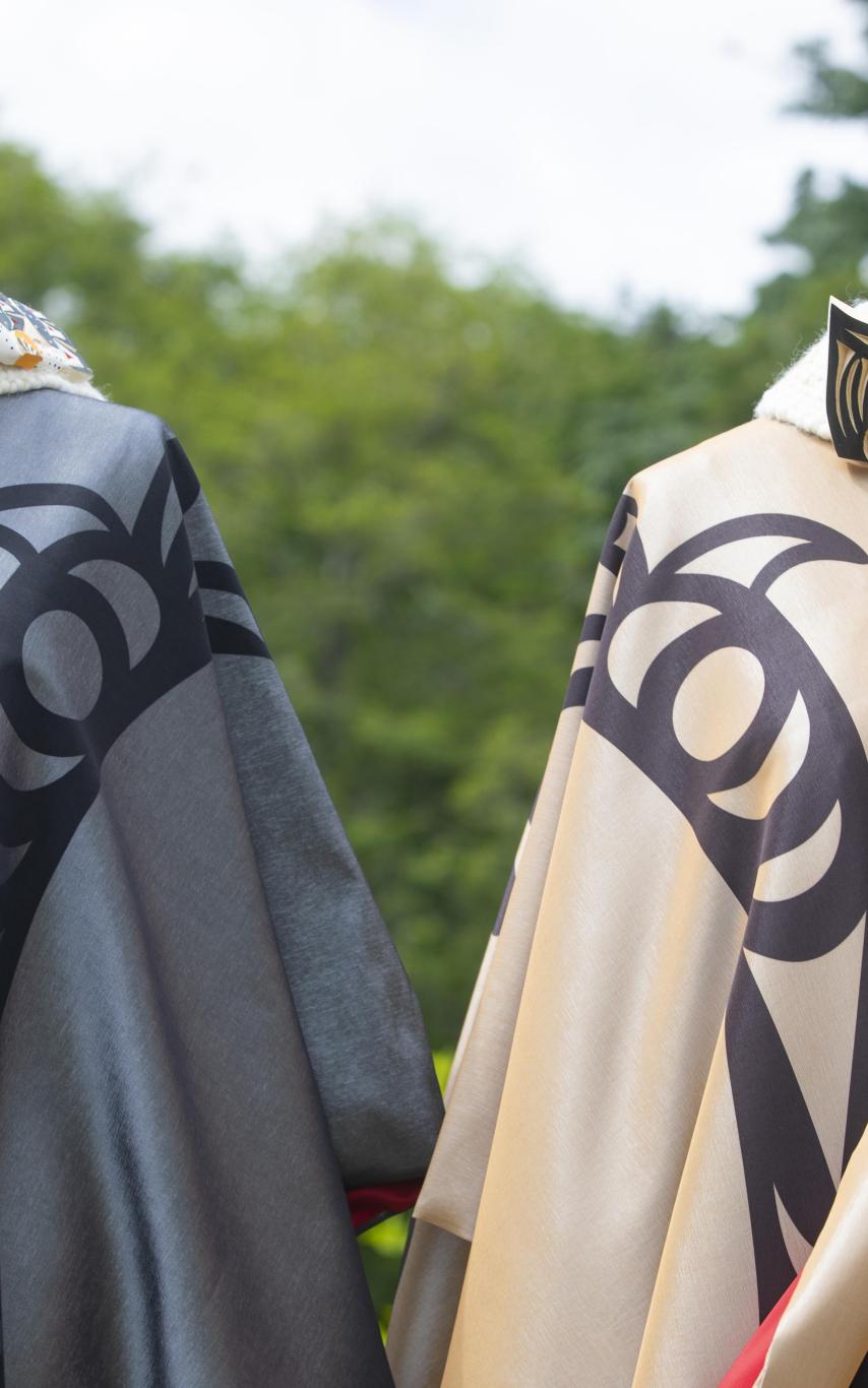 Robes for the President and Chancellor designed by Ay Lelum